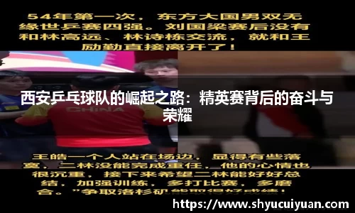 西安乒乓球队的崛起之路：精英赛背后的奋斗与荣耀